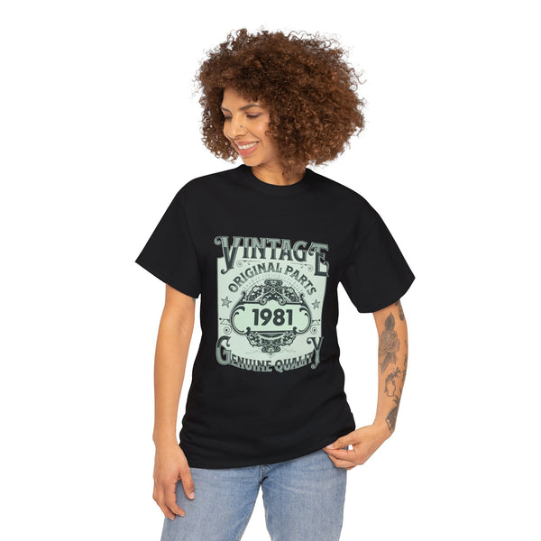 Vintage 1981 TShirt Women Limited Edition BDay 1981 Birthday Womens Shirt Plus Size