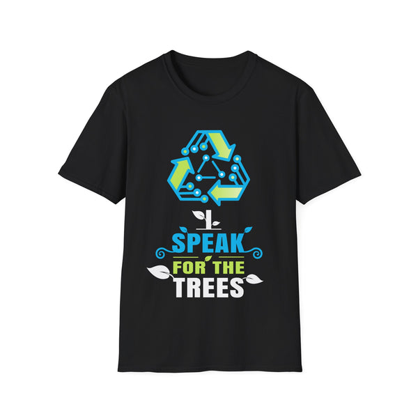 I Speak For Trees Earth Day Save Earth Inspiration Hippie Mens T Shirt