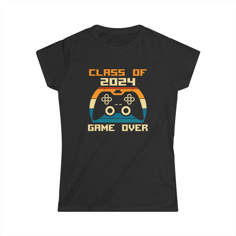 Senior Class of 2024 Gamer Seniors Gaming 2024 Graduation Women Shirts