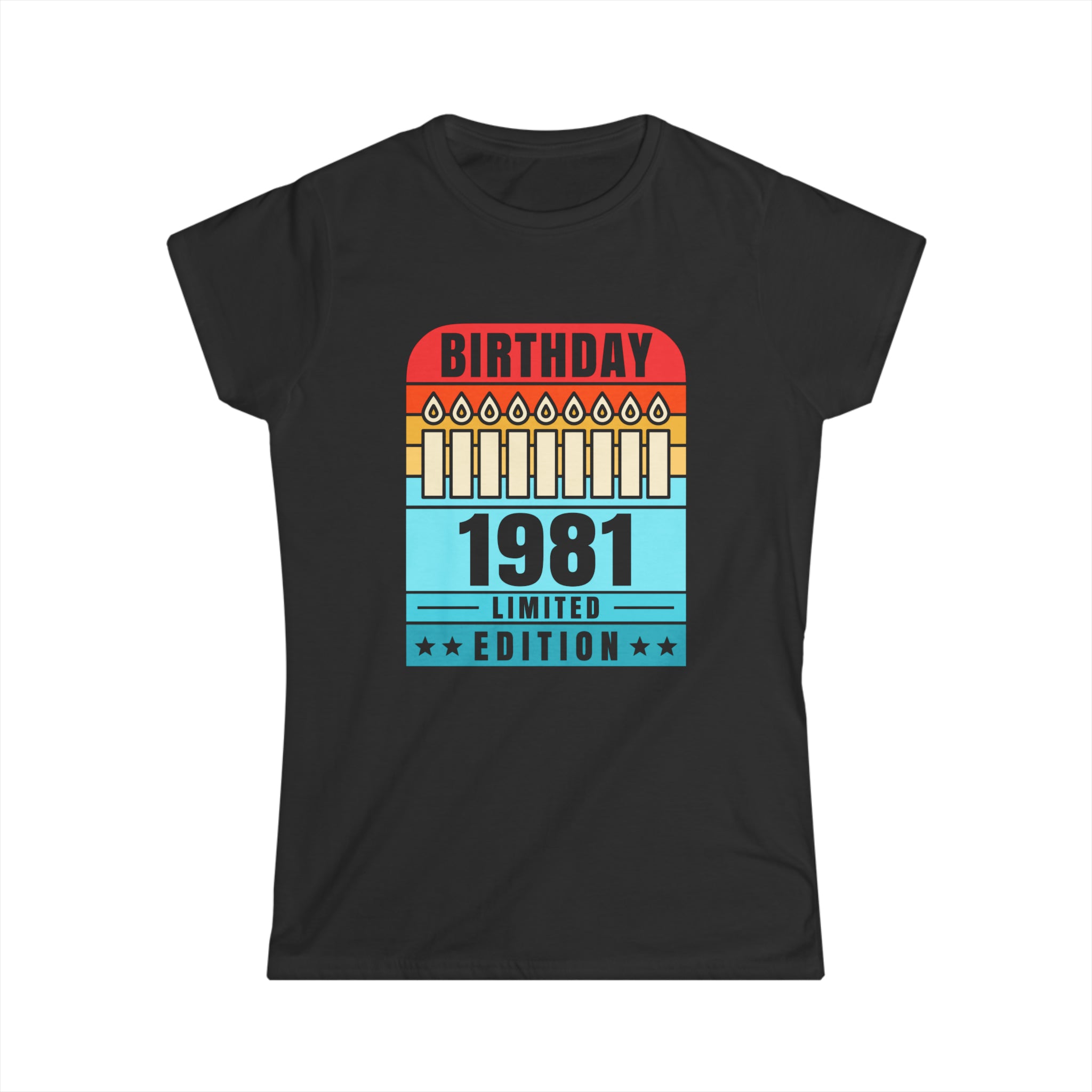 Vintage 1981 TShirt Women Limited Edition BDay 1981 Birthday Womens T Shirts