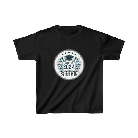 Senior 2024 Class of 2024 Graduation or First Day of School Girls Tshirts