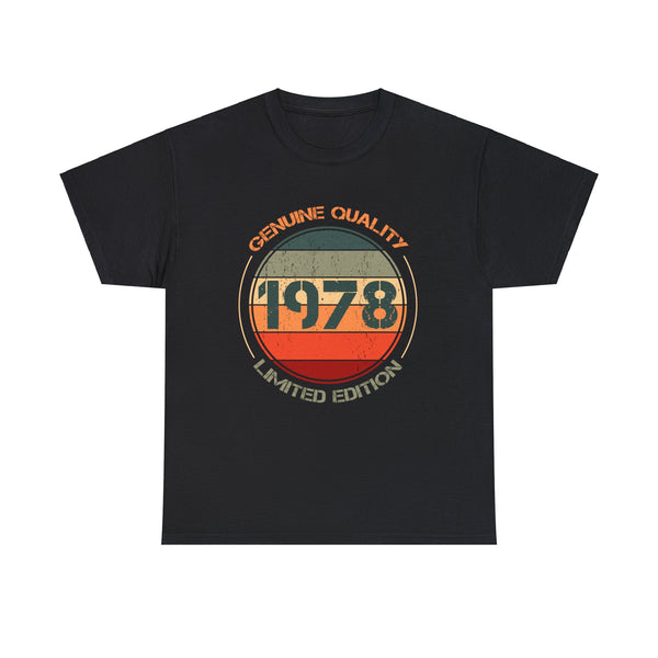 Vintage 1978 T Shirts for Men Retro Funny 1978 Birthday Mens Tshirts for Men Big and Tall