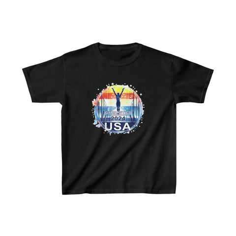 USA 2024 Games United States Sport 2024 USA Mens Gymnastics Girls T Shirts