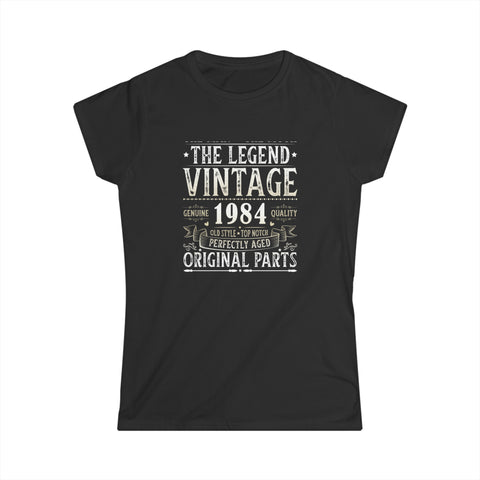 Vintage 1984 T Shirts for Women Retro Funny 1984 Birthday Womens T Shirt