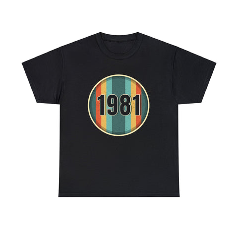 Vintage 1981 Birthday Shirts for Men Funny 1981 Birthday Big and Tall Shirts for Men Plus Size