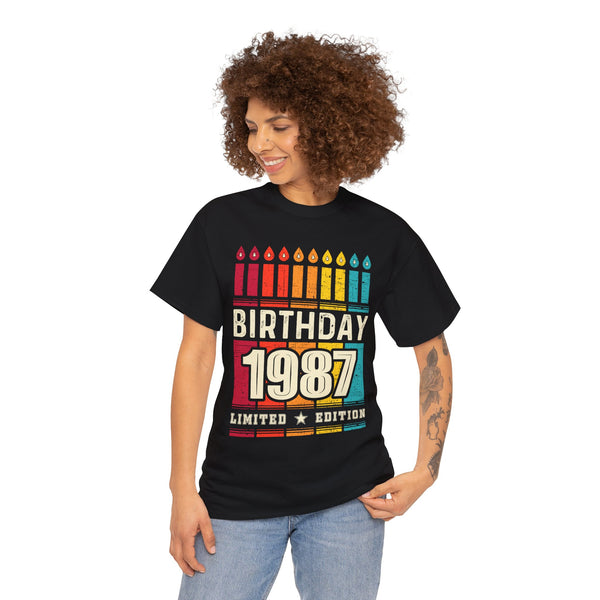 Vintage 1987 TShirt Women Limited Edition BDay 1987 Birthday Womens Plus Size Tops