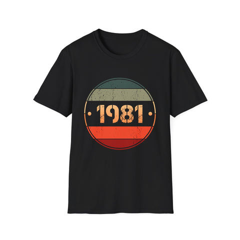 Vintage 1981 Limited Edition 1981 Birthday Shirts for Men Shirts for Men