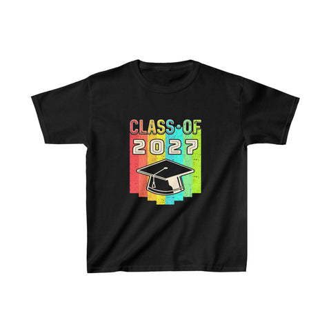 Senior 2027 Class of 2027 Graduation First Day Of School Boys T Shirts