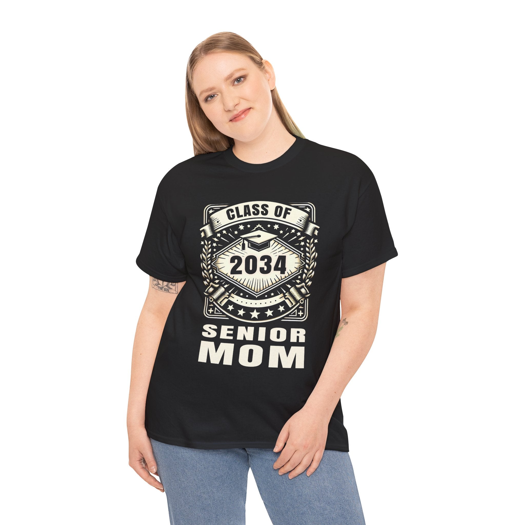 Senior 2034 Senior Mom Senior 2024 Parent Class of 2034 Women Shirts Plus Size