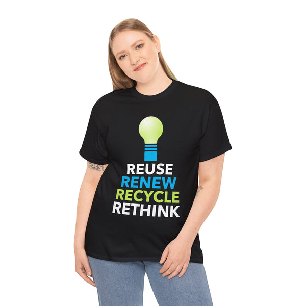 Vintage Green Recycle Symbol Novelty Earth Day Recycling Womens Plus Size Tops