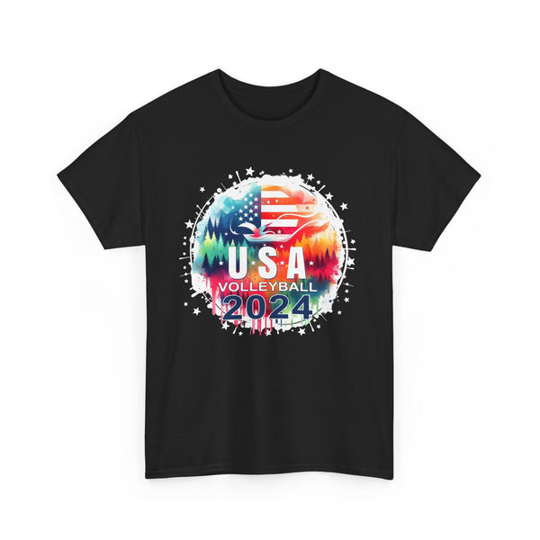 USA 2024 United States American Sport 2024 Volleyball Shirts for Men Plus Size Big and Tall