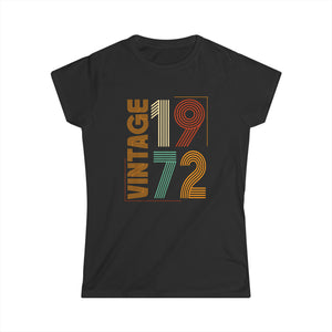 Vintage 1972 TShirt Women Limited Edition BDay 1972 Birthday Women Shirts