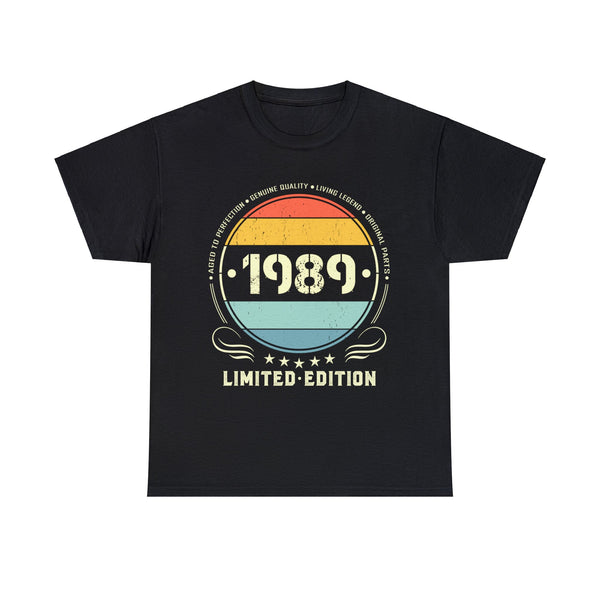 Vintage 1989 Limited Edition 1989 Birthday Shirts for Men Mens T Shirts Plus Size Big and Tall