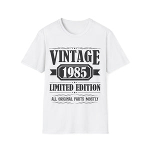 Vintage 1985 T Shirts for Men Retro Funny 1985 Birthday Mens Shirts