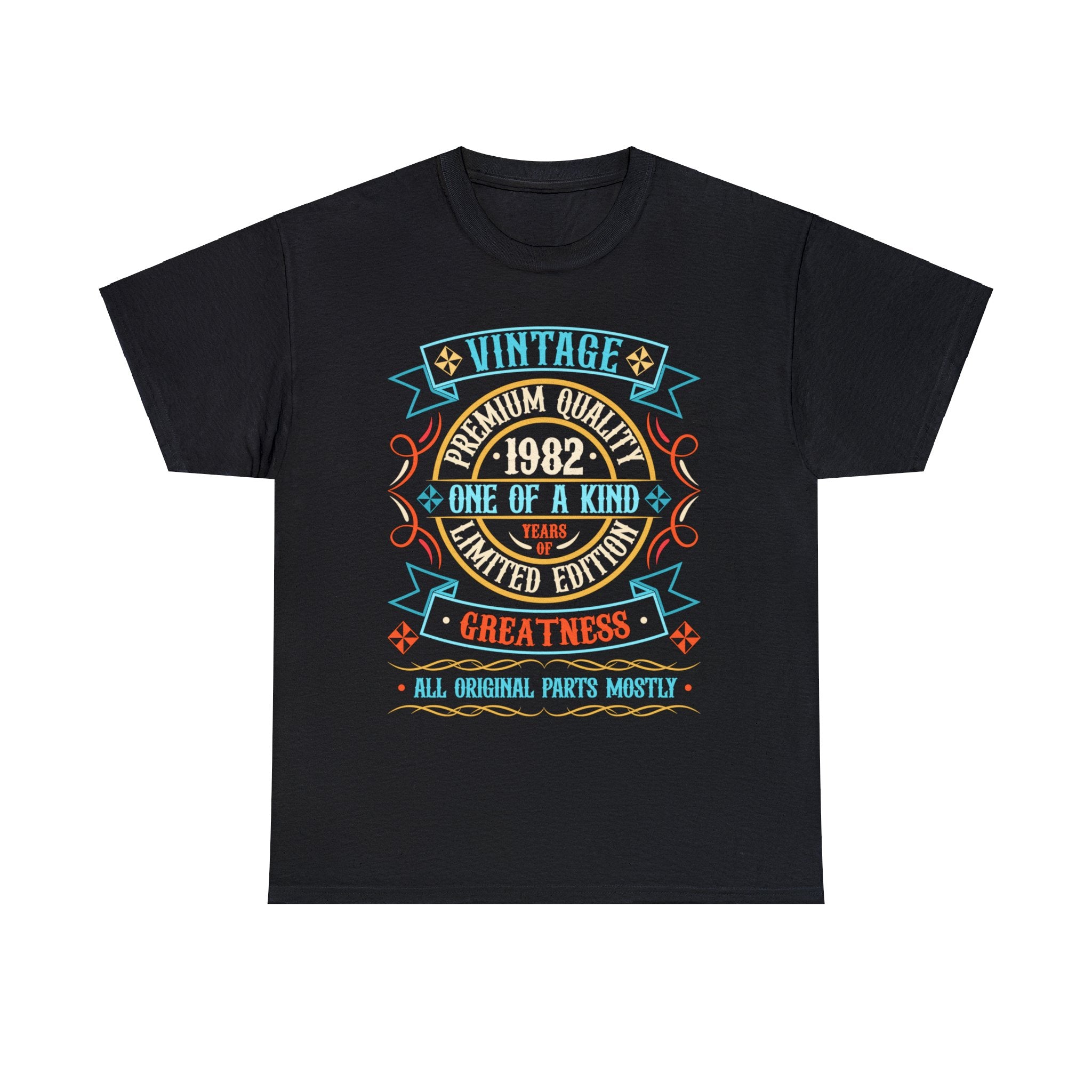 Vintage 1982 T Shirts for Men Retro Funny 1982 Birthday Big and Tall Tshirts Shirts for Men