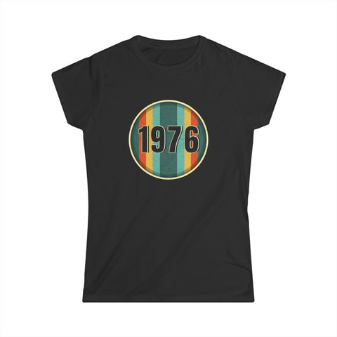 Vintage 1976 Birthday Shirts for Women Funny 1976 Birthday Womens Shirt