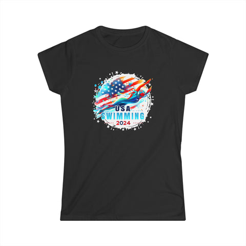 USA 2024 United States Athlete American Swimming 2024 USA Women Shirts