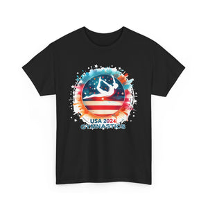 USA 2024 Games United States Gymnastics America 2024 USA Men Shirts Big and Tall Plus Size