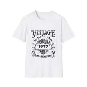 Vintage 1977 TShirt Men Limited Edition BDay 1977 Birthday Mens Shirt