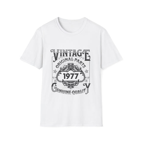 Vintage 1977 TShirt Men Limited Edition BDay 1977 Birthday Mens Shirt