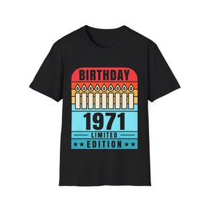 Vintage 1971 TShirt Men Limited Edition BDay 1971 Birthday Mens T Shirt