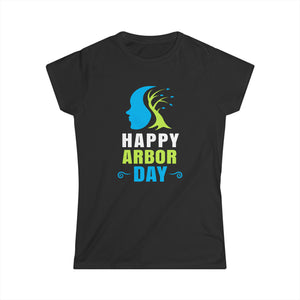 Plant More Trees Tree Planting T-Shirt Arbor Day Earth Day Womens T Shirts