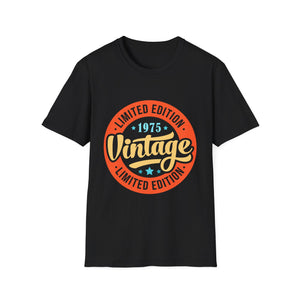 Vintage 1975 T Shirts for Men Retro Funny 1975 Birthday Mens Shirt