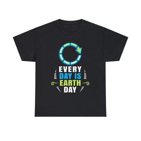 Everyday is Earth Day Outfit for Earth Day Save Environment Mens T Shirts Plus Size Big and Tall