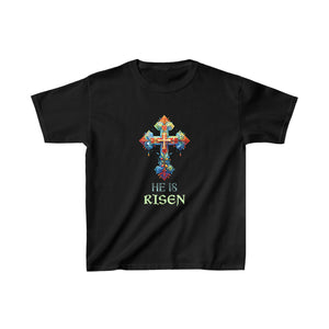 Easter Christian He Is Risen Resurrection Orthodox Easter Shirts for Boys