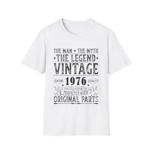 Vintage 1976 T Shirts for Men Retro Funny 1976 Birthday Men Shirts