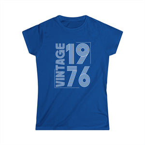 Vintage 1976 T Shirts for Women Retro Funny 1976 Birthday Womens Shirt