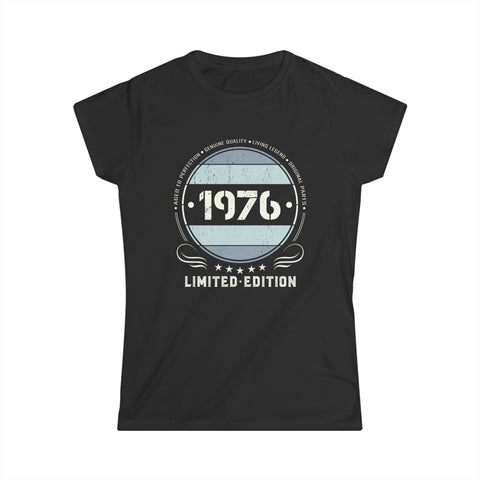 Vintage 1976 T Shirts for Women Retro Funny 1976 Birthday Womens T Shirts