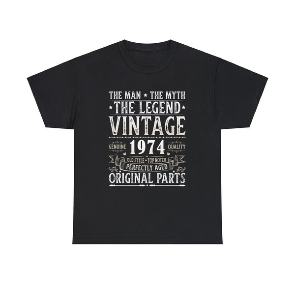 Vintage 1974 TShirt Men Limited Edition BDay 1974 Birthday Mens Shirt Plus Size Big and Tall