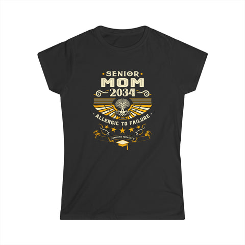 Proud Senior Mom Shirt Class of 2034 Decorations 2034 Shirts for Women