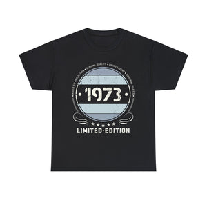 Vintage 1973 T Shirts for Men Retro Funny 1973 Birthday Mens Shirt Plus Size Big and Tall