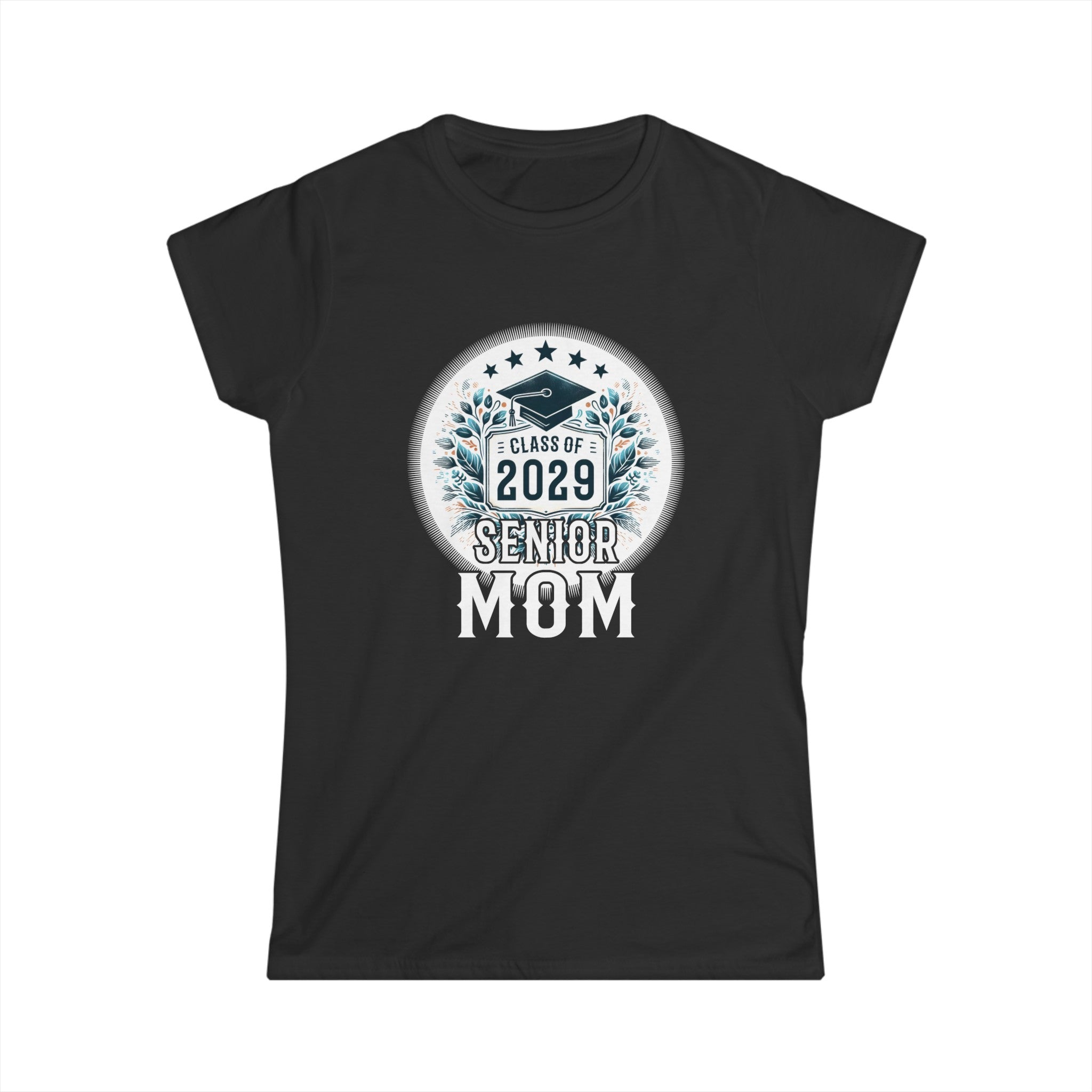 Proud Mom of 2029 Senior Class of 29 Proud Mom 2029 Womens T Shirt