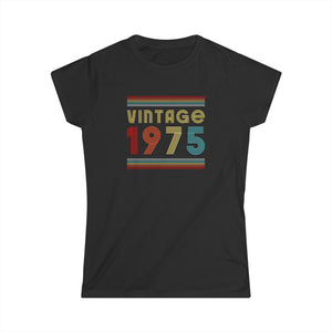 Vintage 1975 TShirt Women Limited Edition BDay 1975 Birthday Women Tops