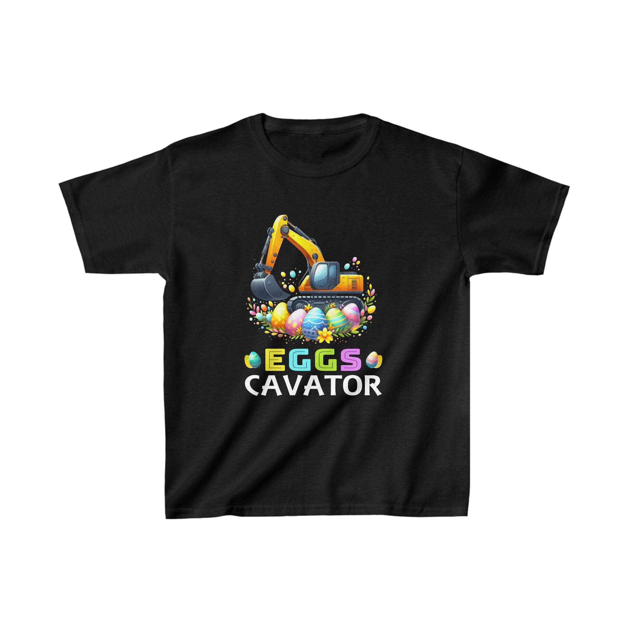 Eggscavator Easter Egg Hunt Construction Trucks Toddler Boys T Shirts for Boys