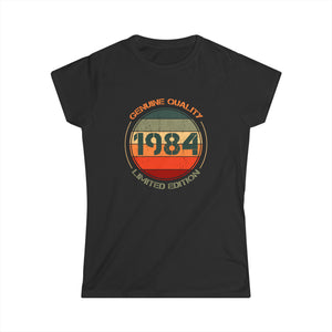 Vintage 1984 T Shirts for Women Retro Funny 1984 Birthday Shirts for Women