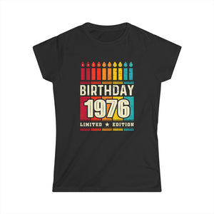 Vintage 1976 TShirt Women Limited Edition BDay 1976 Birthday Women Shirts