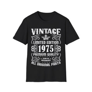 Vintage 1975 TShirt Men Limited Edition BDay 1975 Birthday Mens T Shirts