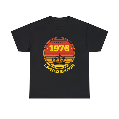 Vintage 1976 TShirt Men Limited Edition BDay 1976 Birthday Shirts for Men Plus Size Big and Tall