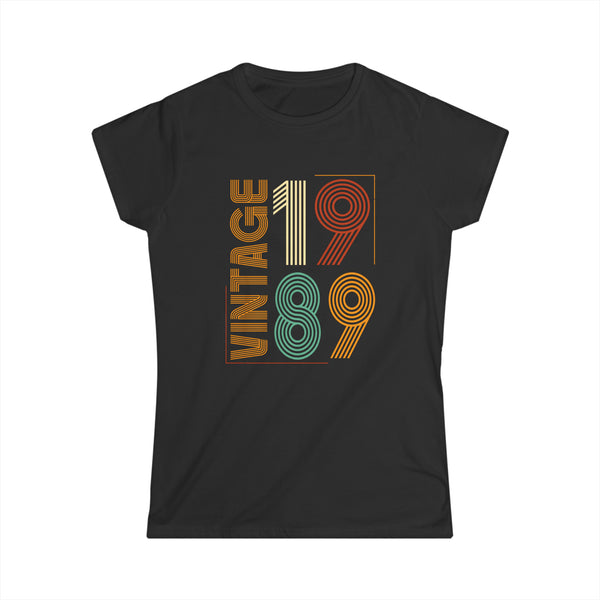 Vintage 1989 TShirt Women Limited Edition BDay 1989 Birthday Women Shirts