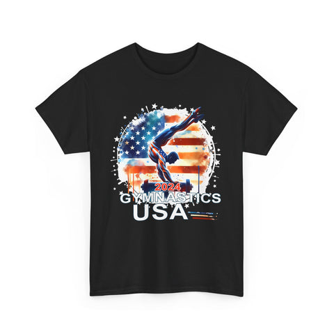 USA 2024 Games United States Sport 2024 USA Mens Gymnastics Big and Tall Tshirts Shirts for Men