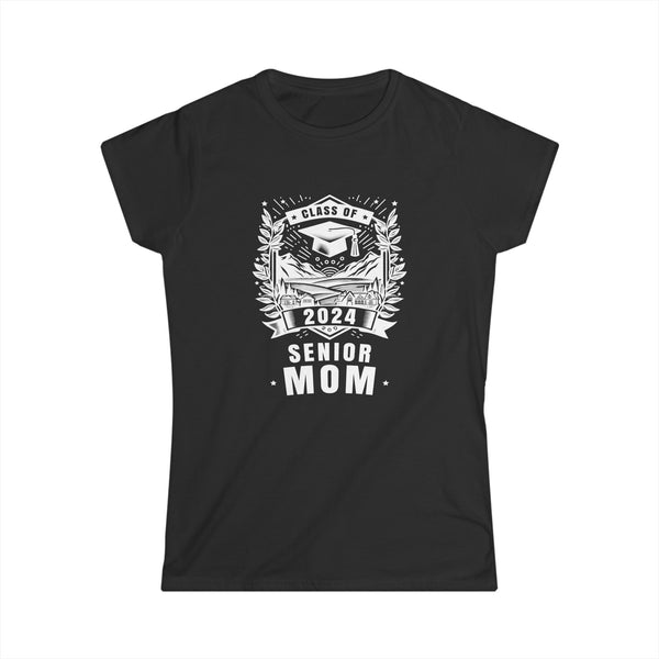 Senior Mom 24 Class of 2024 Back to School Graduation 2024 Women Shirts