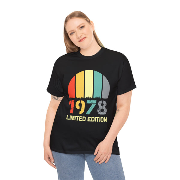 Vintage 1978 TShirt Women Limited Edition BDay 1978 Birthday Womens Plus Size Tops