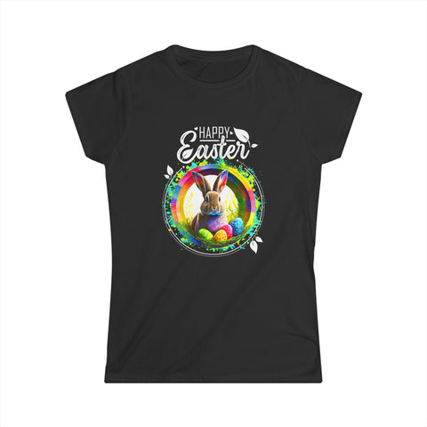 Easter Outfits Easter Rabbit Easter Shirts for Women Easter Womens T Shirt