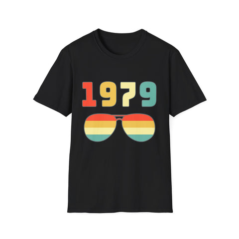 Vintage 1979 T Shirts for Men Retro Funny 1979 Birthday Mens T Shirt