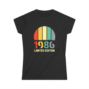 Vintage 1986 TShirt Women Limited Edition BDay 1986 Birthday Shirts for Women