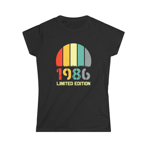 Vintage 1986 TShirt Women Limited Edition BDay 1986 Birthday Shirts for Women